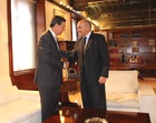 El jefe del Ejecutivo regional recibe al presidente del Sindicato Central de Regantes del Acueducto Tajo-Segura (1)