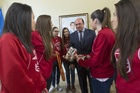El presidente de la Comunidad recibe a la Selección Femenina de Fútbol Sala Sub-21 de la Región de Murcia