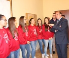 El presidente de la Comunidad recibe a la Selección Femenina de Fútbol Sala Sub-21 de la Región de Murcia