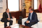 El jefe del Ejecutivo regional se reúne con el presidente de la Real Academia de Medicina y Cirugía de la Región de Murcia y miembros de su nueva...
