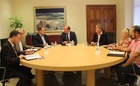 El jefe del Ejecutivo regional se reúne con el presidente de Amusal, Asociación de Empresas de Economía Social de la Región de Murcia