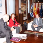 El jefe del Ejecutivo regional se reúne con la alcaldesa de Jumilla y el presidente de la Junta Central de Hermandades de Semana Santa de este municipio...