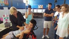 Encuentro con usuarios de Astrapace (Asociación para el Tratamiento de Personas con Parálisis Cerebral y Patologías Afines de Murcia) de vacaciones...