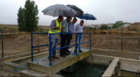 Visita a las obras de la EDAR (Estación depuradora de aguas residuales) de Los Royos en Caravaca de la Cruz