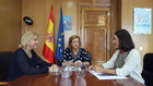La consejera de Familia e Igualdad de Oportunidades, Violante Tomás, reunida con la Delegada del Gobierno para la Violencia de Género, María José...