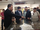 El presidente Fernando López Miras inaugura en Lorca la exposición 'Emiliano Rojo. Crónica de una época'