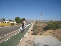 Un tramo de la Vía Verde de Mazarrón