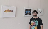 Lucas Brox en su exposición de Los Alcázares