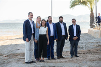 El jefe del Ejecutivo regional acompañó a Sus Majestades los Reyes de España en su visita oficial a Los Alcázares, con motivo del fuerte temporal de lluvias sufrido en el municipio (2)