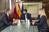 López Miras y Bauzá coinciden en la importancia de elevar a la Comisión Europea la solicitud de ayudas para el Mar Menor