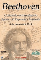 Cartel del concierto extraordinario de la Orquesta Sinfónica de la Región de Murcia