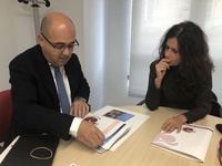 La consejera Cristina Sánchez se reúne con el presidente de la Cámara Oficial Comercio, Industria, Servicios y Navegación de Cartagena