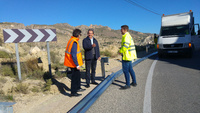 Fomento mejora la seguridad vial de la carretera que comunica Ojós con Archena