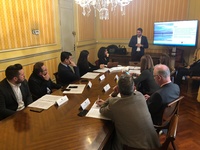 Los consejeros Antonio Luengo y Cristina Sánchez mantienen un encuentro con alcaldes y representantes de los municipios de la cuenca vertiente al Mar Menor para explicarles el contenido del Decreto Ley de Protección Integral del Mar Menor aprobado ayer