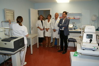 El consejero de Salud, Manuel Villegas, en su reciente visita al nuevo servicio de Oftalmología del hospital Virgen de la Arrixaca (1)