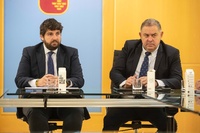 López Miras se reúne con el presidente del Sindicato Central de Regantes del Acueducto Tajo-Segura (2)