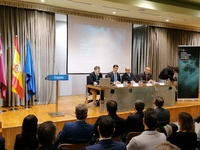 Imagen del consejero de Fomento e Infraestructuras, José Ramón Díez de Revenga, durante la inauguración de la I Jornada sobre la Dana en el Levante español (2)
