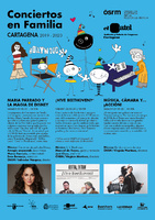 Cartel de la programación de los 'Conciertos en familia' en Cartagena