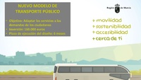 Adjudicado el nuevo mapa de líneas de transporte público de la Región de Murcia