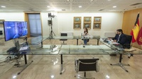 El jefe del Ejecutivo regional se reúne por vía telemática con el presidente de la Unión de Cooperativas de Enseñanza de la Región de Murcia/2