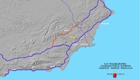 Plano de la propuesta del Corredor interior con Andalucía elaborado por la Comunidad Autónoma.