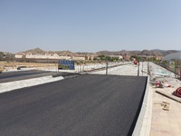 Imagen de la situación actual de las obras del Tramo II de la Ronda Sur Central de Lorca