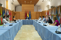 El jefe del Ejecutivo regional, Fernando López Miras, preside la reunión del Comité de Seguimiento Covid-19. (2)