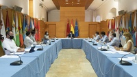 El jefe del Ejecutivo regional, Fernando López Miras, preside la reunión del Comité de Seguimiento Covid-19