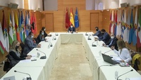 El jefe del Ejecutivo regional, Fernando López Miras, preside la reunión del Comité de Seguimiento Covid-19