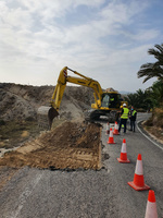 Fomento realiza una obra de mejora de la seguridad vial carretera regional que comunica Abanilla con la pedanía Macisvenda