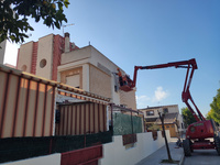 Obras en la promoción de viviendas sociales en Los Alcázares
