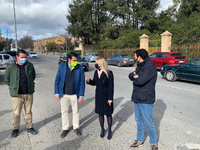 El consejero de Fomento e Infraestructuras, José Ramón Díez de Revenga, y la alcaldesa de Cehegín, Alicia del Amor, presentan la licitación de las obras de renovación de la travesía que conecta el núcleo urbano de la localidad