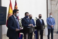 Acto de la firma del acuerdo para la culminación del Plan Regional de rescate al sector turístico y hostelero