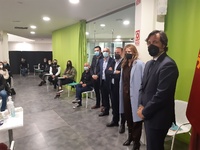 El consejero Miguel Motas visitó a los participantes del programa para desempleados '100x100 Activación', en Cehegín