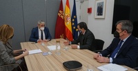 El consejero Francisco Álvarez se entrevistó con la directiva de Confederación Regional de Organizaciones Empresariales de Murcia, Croem 2