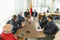 Isabel Franco se reúne con los representantes de las asociaciones de residencias de mayores de la Región de Murcia