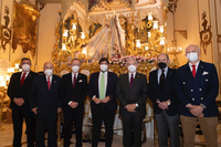 El presidente Fernando López Miras asiste a la eucaristía de las Palmas en honor a San Juan Evangelista, de la Real y Muy Ilustre Archicofradía de Nuestra Señora del Rosario, Paso Blanco (1)
