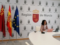 Cristina Sánchez, durante la reunión de la Conferencia Sectorial de Turismo