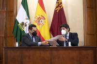 Firma de la declaración institucional en defensa del trasvase Tajo-Segura