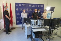 Imagen de la presentación del curso selectivo de policías locales del pasado año, el primero adaptado a la modalidad 'online' a causa de la pandemia