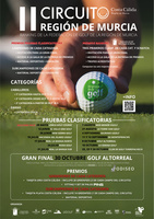 Cartel anunciador del II Circuito de golf