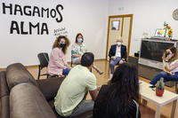 Visita de la consejera de Política Social al centro de Proyecto Hombre en El Palmar (Murcia)