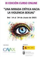 Cartel del curso online 'Una Mirada crítica hacia la violencia sexual'