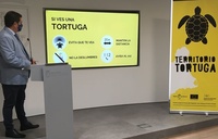 Fulgencio Perona, durante la presentación del vídeo informativo de la campaña 'Territorio Tortuga 2021'