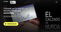 Portada de la web de patrimonio digital con el documental 'El calzado de la Región de Murcia. Tradición sostenible'