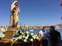 Antonio Luengo participa en la procesión marítima de la Virgen del Carmen de Mazarrón y reconoce la labor de los pescadores de la Región