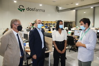 La consejera de Empresa visita DosFarma y pone en valor el papel de la digitalización en las empresas
