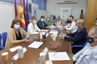 El jefe del Ejecutivo regional, Fernando López Miras, visita Confederación de Organizaciones Empresariales y mantiene un encuentro con su presidenta, Ana Correa