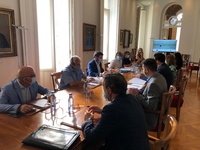 El consejero Antonio Luengo presidió la reunión del Foro Interadministrativo del Mar Menor en el Ayuntamiento de Cartagena