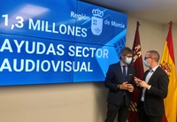 Imagen de la presentación de las ayudas al sector audiovisual de la Región de Murcia